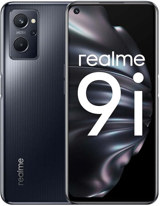 realme 9i Smartphone Debloqué etMéga batterie de 5 000 mAh, Processeur Qualcomm Snapdragon 680, Système de recharge Dart 33 W, Écran ultra fluide de 90 Hz, Dual Sim, 4+128 GB, Android 11,Prism Black